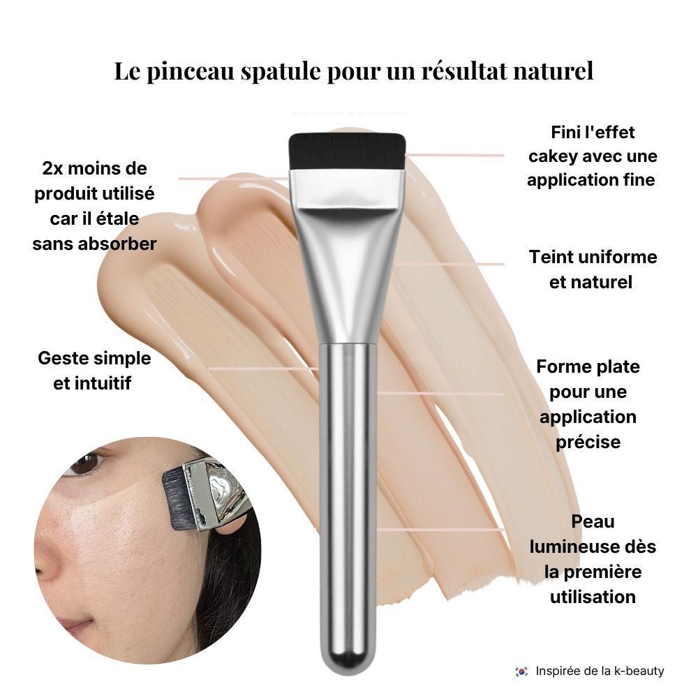 Pinceau spatule pour le teint